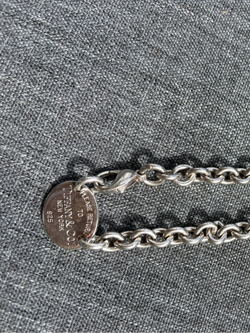 Tiffany & Co. Polished Silver Rolo Chain Necklace